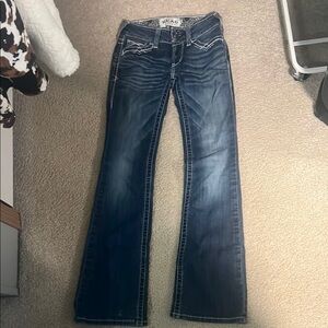 Ariat R.E.A.L. Mid Rise Stretch Entwined Boot Cut Jean